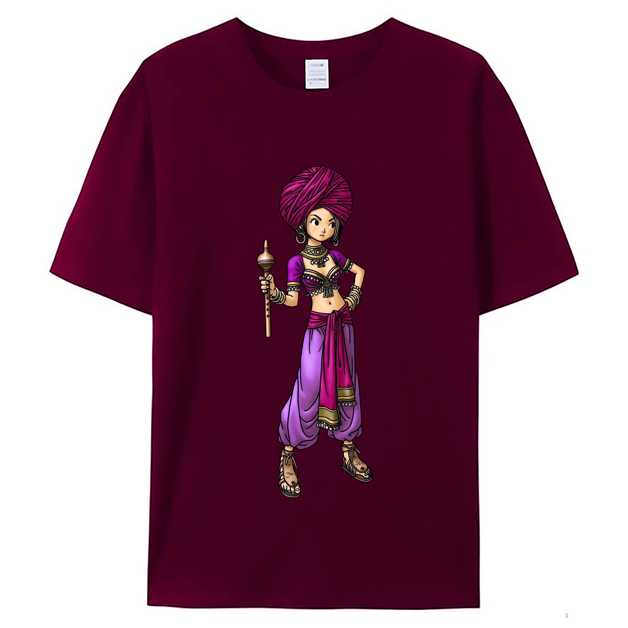 （画像用） ドラゴンクエスト Doragon Kuesuto Dragon Quest レディースカジュアルプリントTシャツ（綿100％）
